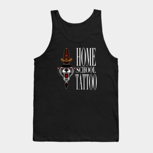 HomeSchoolTattoo Pantherhead & Dagger Tank Top